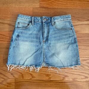 BDG Light Blue Denim Mini Skirt